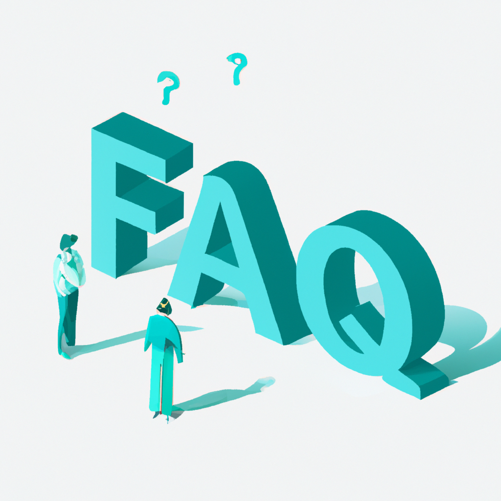 Minimalist illustration of people asking and answering questions with teal highlights